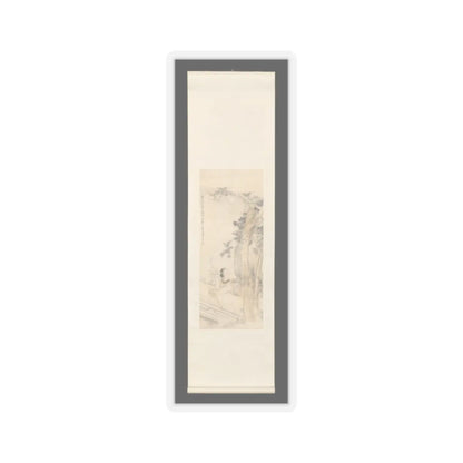 Sha Fu - Woman lost in thought beneath a wutong tree - late 19th or early 20th v2 - STICKER Vinyl Kiss-Cut Decal