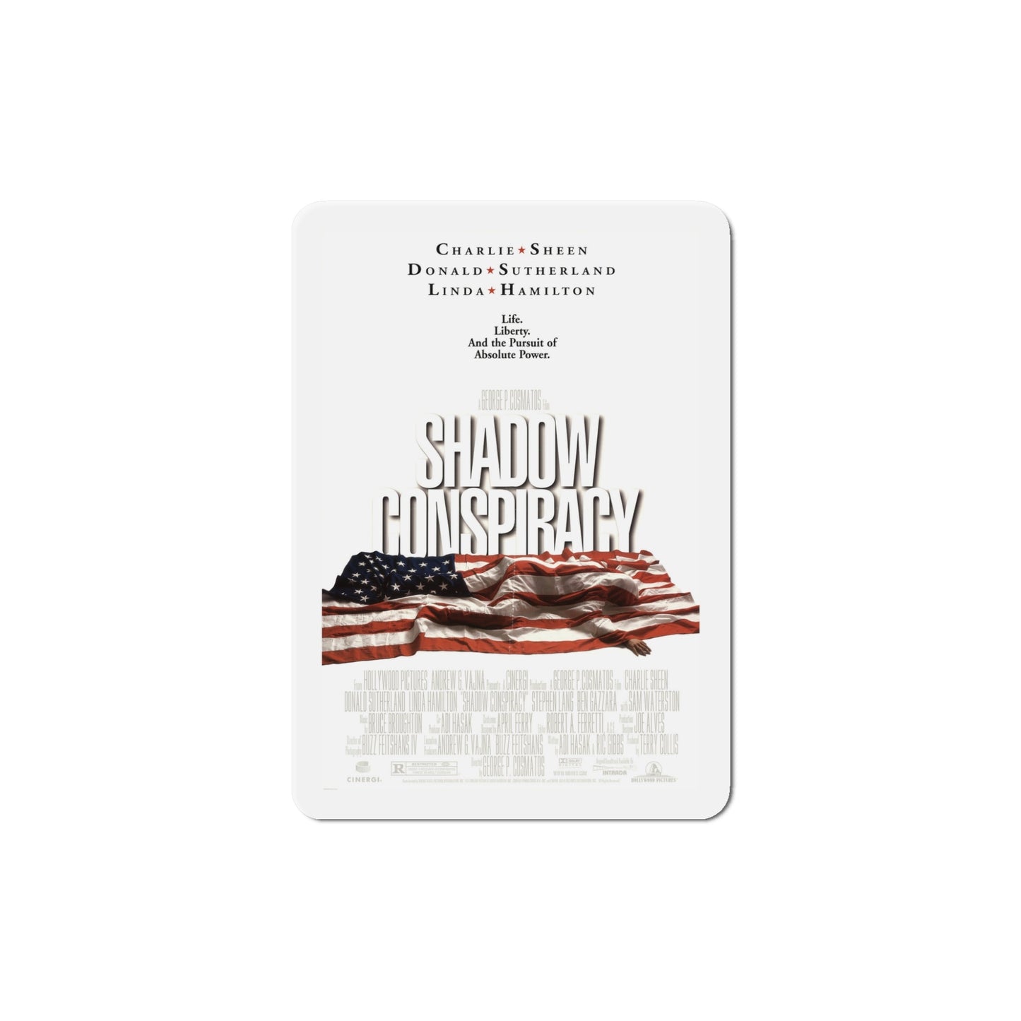 Shadow Conspiracy 1997 Movie Poster Die-Cut Magnet-5" x 5"-The Sticker Space