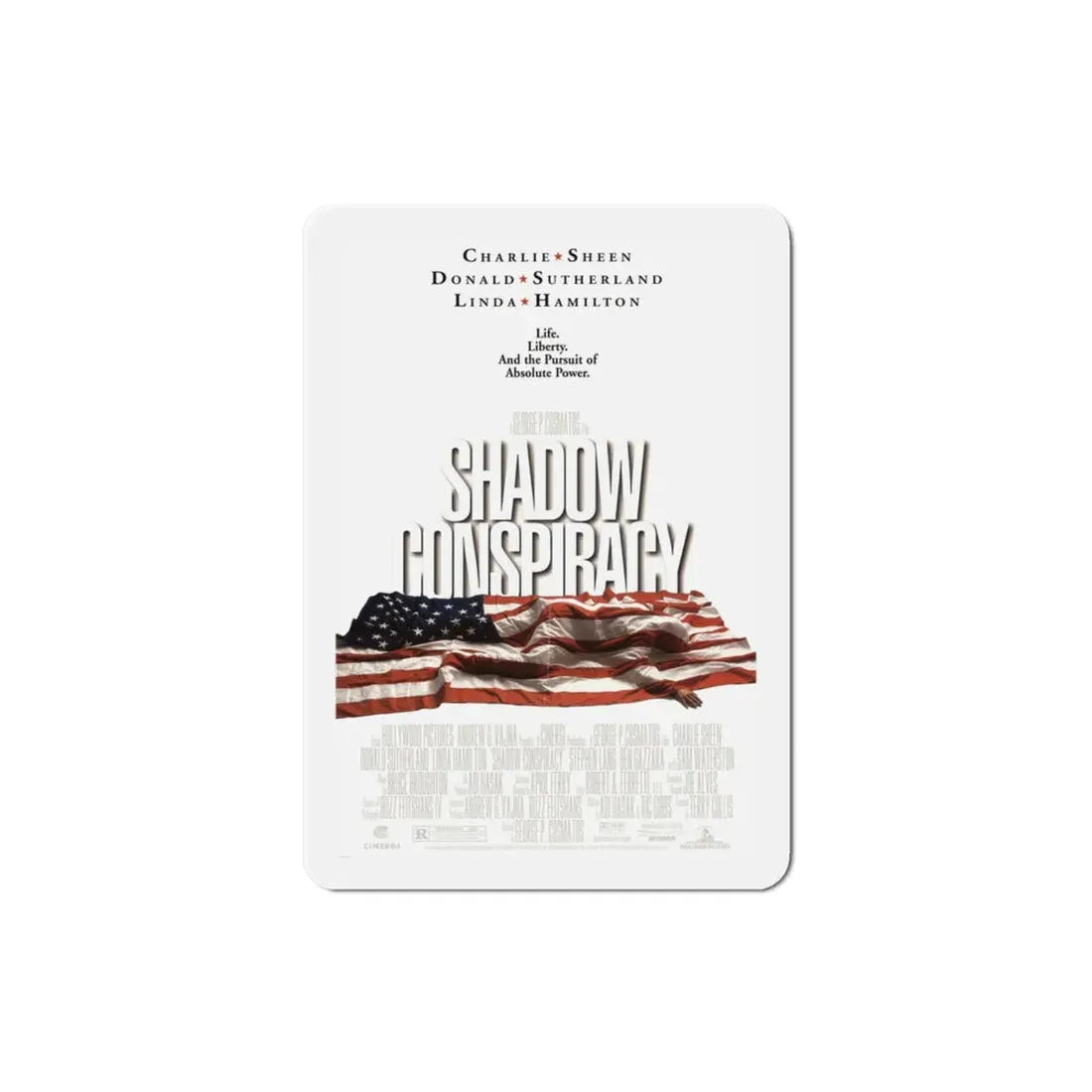 Shadow Conspiracy 1997 Movie Poster Refrigerator Magnet 3 Inch - The Sticker Space