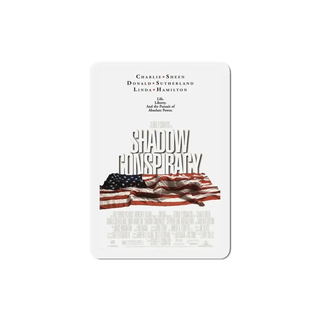 Shadow Conspiracy 1997 Movie Poster Refrigerator Magnet 4 Inch - The Sticker Space