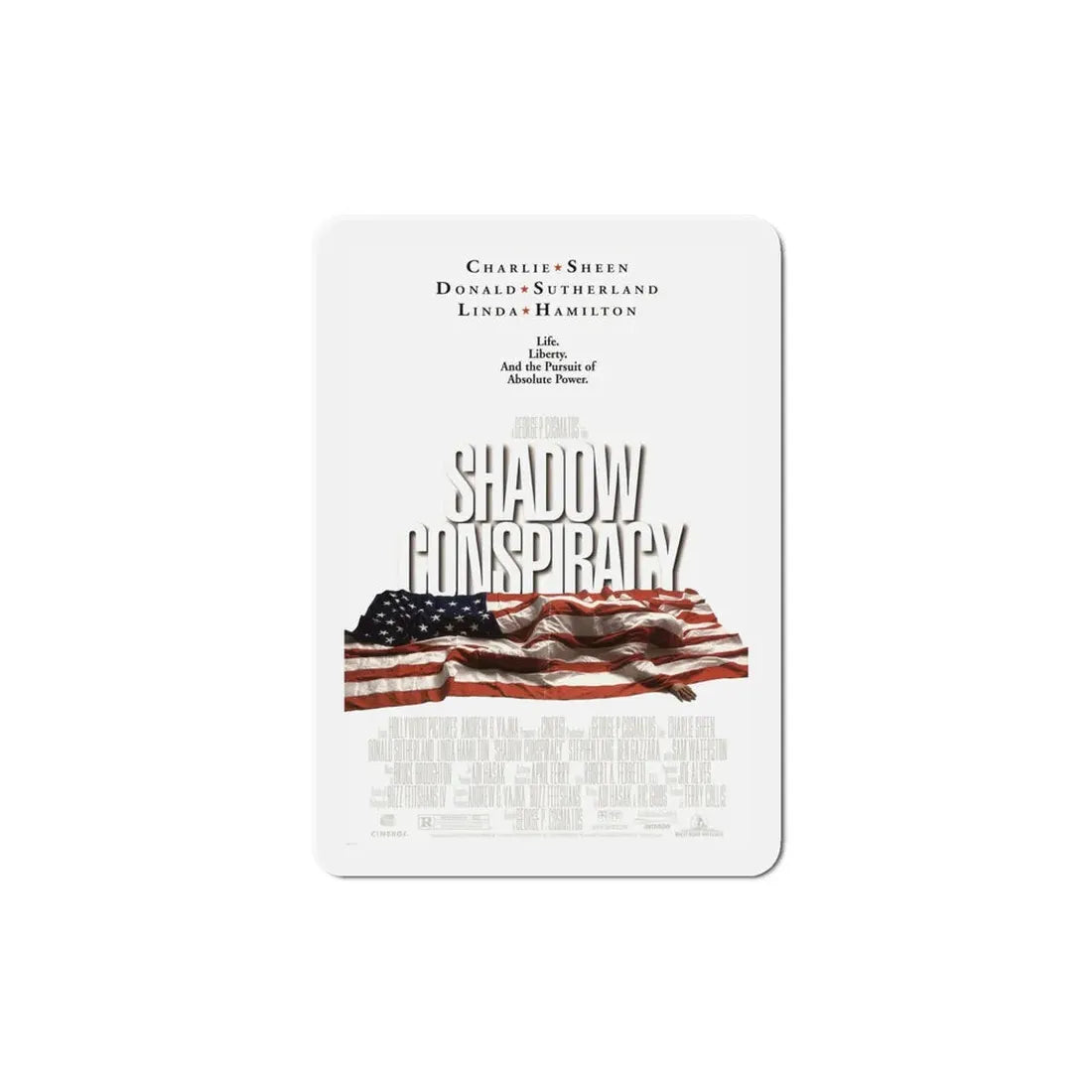 Shadow Conspiracy 1997 Movie Poster Refrigerator Magnet 5 Inch - The Sticker Space
