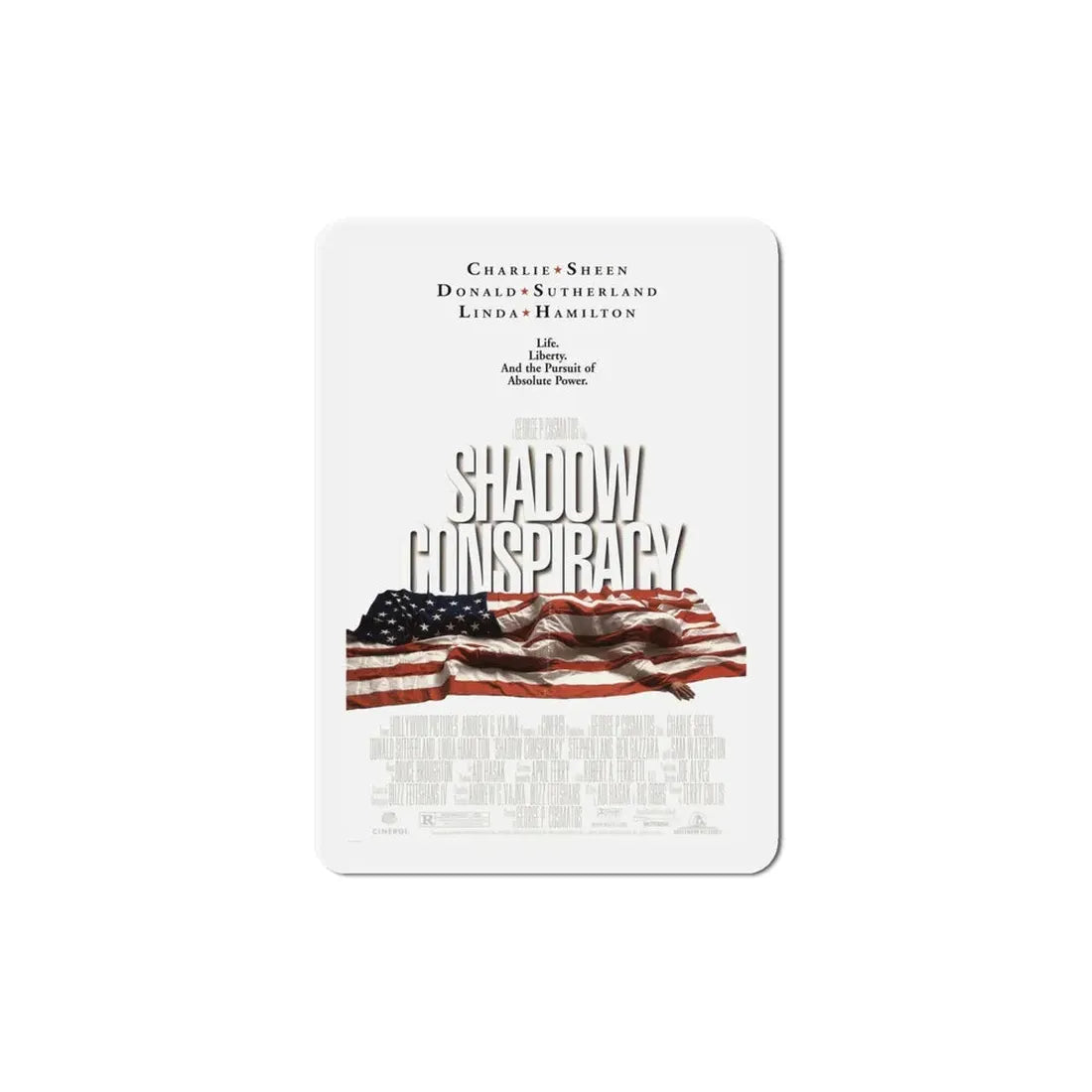 Shadow Conspiracy 1997 Movie Poster Refrigerator Magnet 6 Inch - The Sticker Space