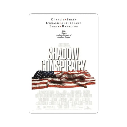 Shadow Conspiracy 1997 Movie Poster - STICKER Vinyl Kiss-Cut Decal 4 Inch White - The Sticker Space