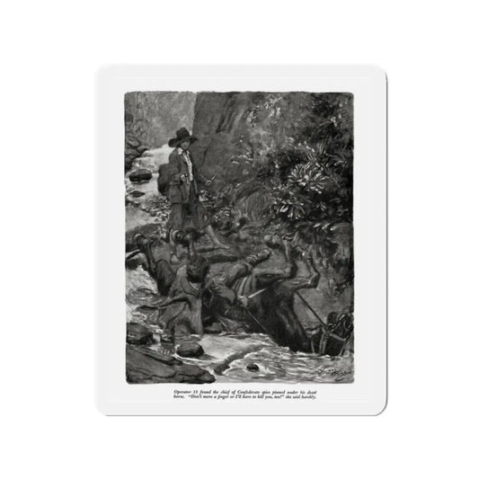 Shadow Dance (2), Cosmopolitan, November 1932 (Magazine Illustration) Refrigerator Magnet 2 Inch Die-Cut - The Sticker Space