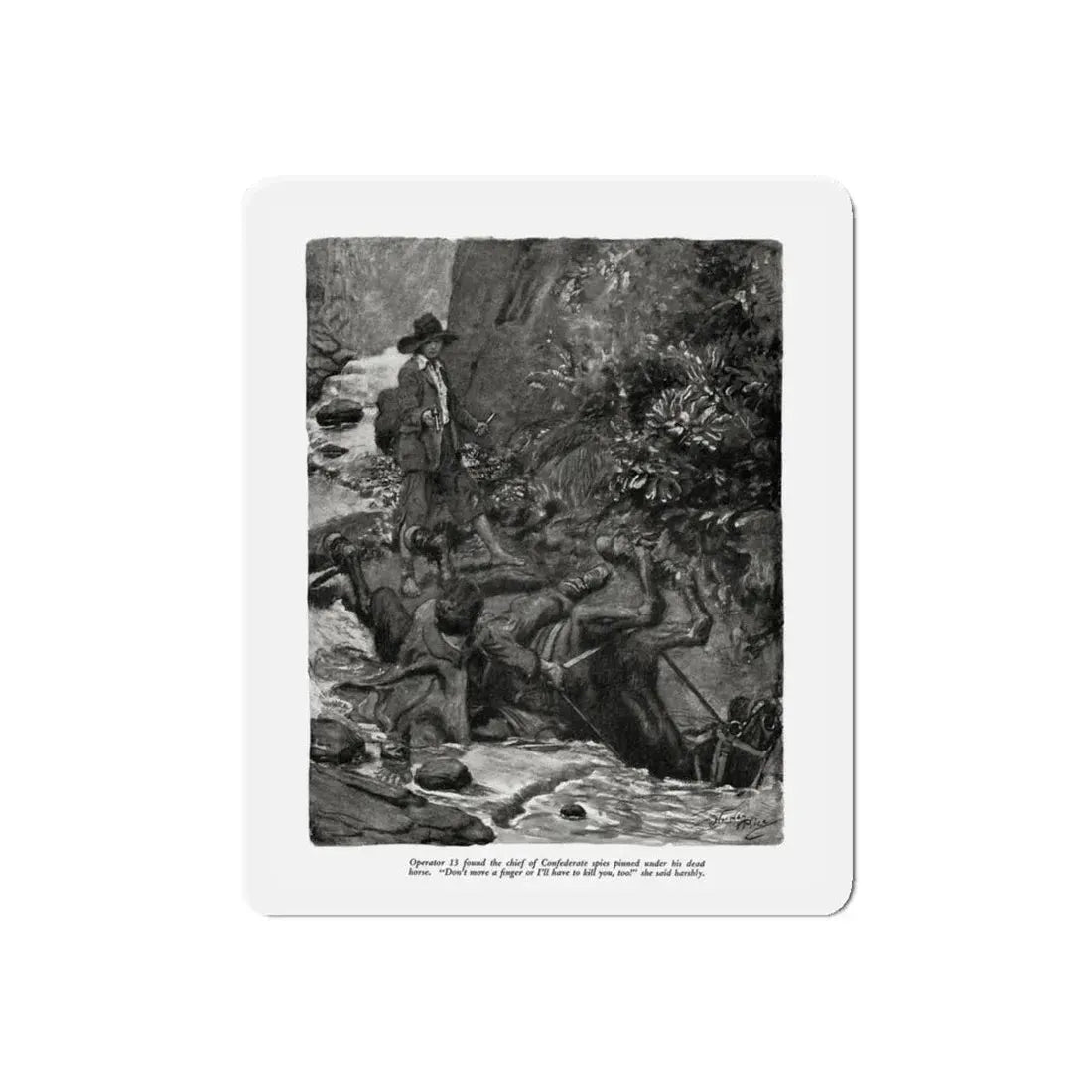 Shadow Dance (2), Cosmopolitan, November 1932 (Magazine Illustration) Refrigerator Magnet 5 Inch Die-Cut - The Sticker Space