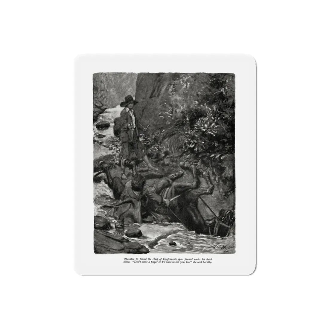 Shadow Dance (2), Cosmopolitan, November 1932 (Magazine Illustration) Refrigerator Magnet 6 Inch Die-Cut - The Sticker Space