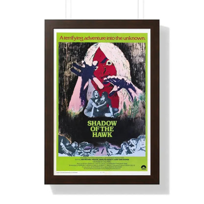 SHADOW OF THE HAWK 1976 - Framed Movie Poster 16″ x 24″ Walnut - The Sticker Space