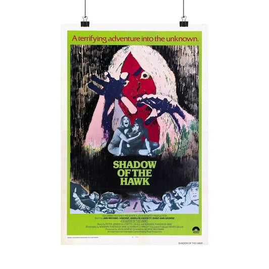 SHADOW OF THE HAWK 1976 - Paper Movie Poster 12″ x 18″ Matte - The Sticker Space