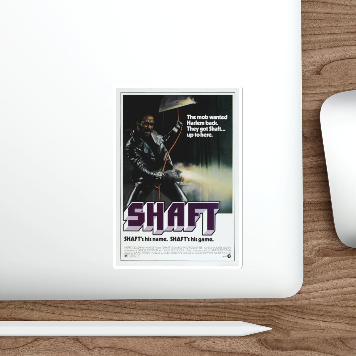 SHAFT 1971 Movie Poster STICKER Vinyl Die-Cut Decal-The Sticker Space