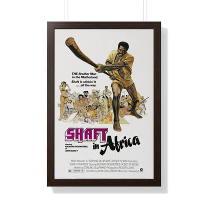 SHAFT IN AFRICA 1973 - Framed Movie Poster-20" x 30"-The Sticker Space