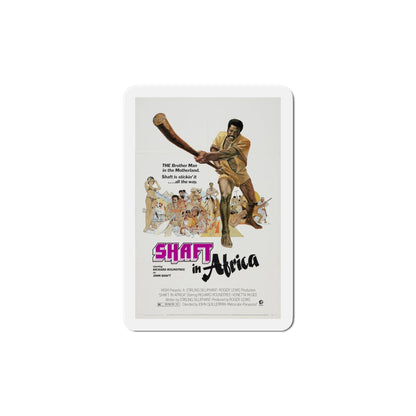 Shaft in Africa 1973 Movie Poster Die-Cut Magnet-6 Inch-The Sticker Space