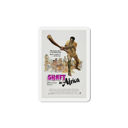 Shaft in Africa 1973 Movie Poster Refrigerator Magnet 6 Inch - The Sticker Space