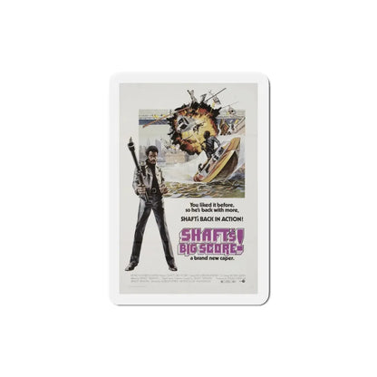 Shaft's Big Score! 1972 Movie Poster Refrigerator Magnet 3 Inch - The Sticker Space