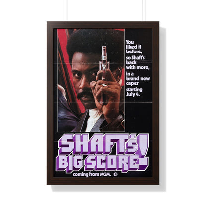 SHAFT'S BIG SCORE! (2) 1972 - Framed Movie Poster-20" x 30"-The Sticker Space