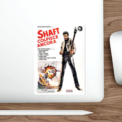 SHAFT'S BIG SCORE! (3) 1972 Movie Poster STICKER Vinyl Die-Cut Decal-The Sticker Space