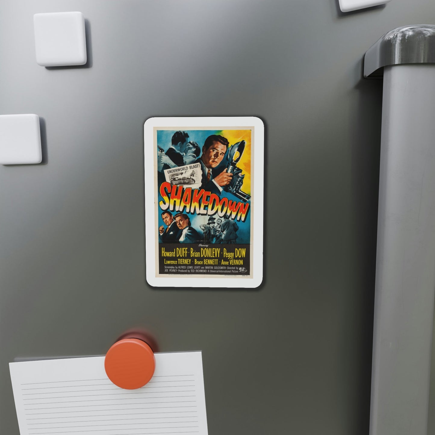 Shakedown 1950 Movie Poster Die-Cut Magnet-The Sticker Space