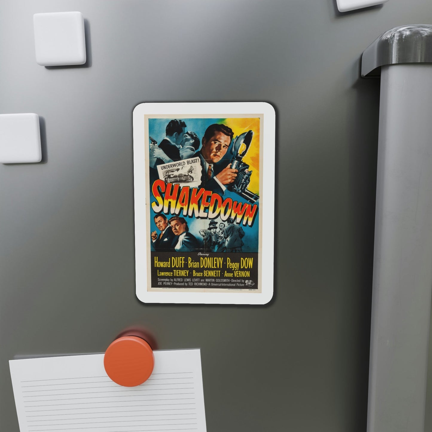 Shakedown 1950 Movie Poster Die-Cut Magnet-The Sticker Space