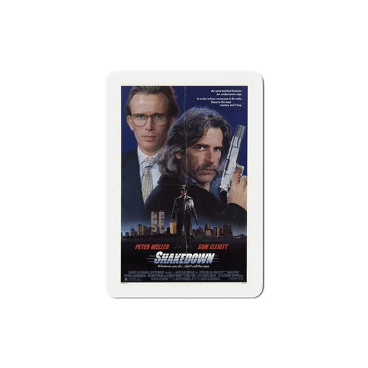 Shakedown 1988 Movie Poster Refrigerator Magnet 3 Inch - The Sticker Space