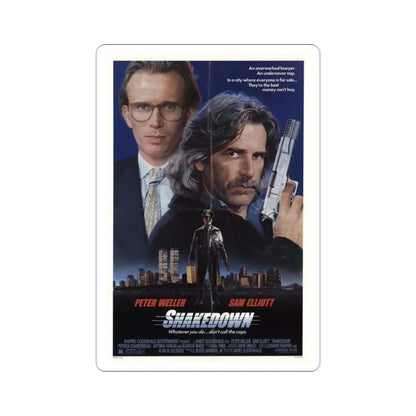 Shakedown 1988 Movie Poster STICKER Vinyl Die-Cut Decal 2 Inch - The Sticker Space