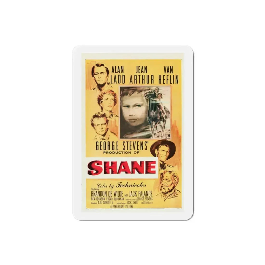 Shane 1953 Movie Poster Refrigerator Magnet 2 Inch - The Sticker Space