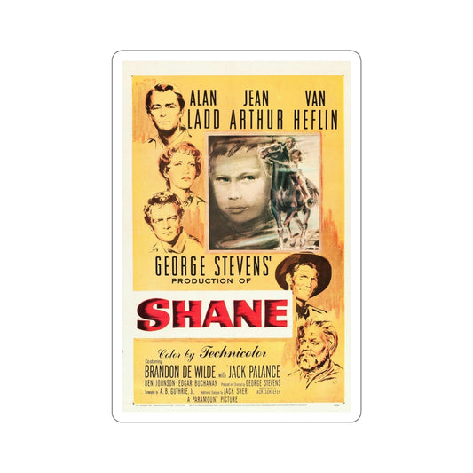 Shane 1953 Movie Poster STICKER Vinyl Die-Cut Decal-6 Inch-The Sticker Space