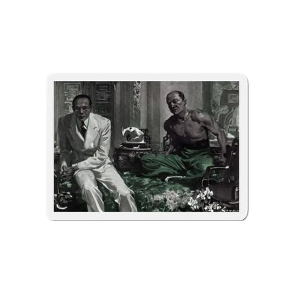 Shanghai Hotel (2), Cosmopolitan, June 1939 (Magazine Illustration) Refrigerator Magnet 4 Inch Die-Cut - The Sticker Space