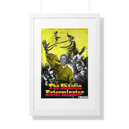 SHAOLIN EXTERMINATOR 1977 - Framed Movie Poster 20" x 30" White - The Sticker Space