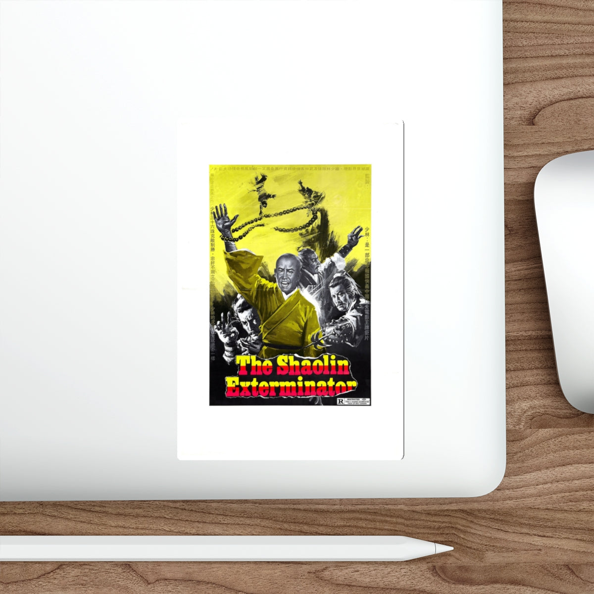 SHAOLIN EXTERMINATOR 1977 Movie Poster STICKER Vinyl Die-Cut Decal-The Sticker Space