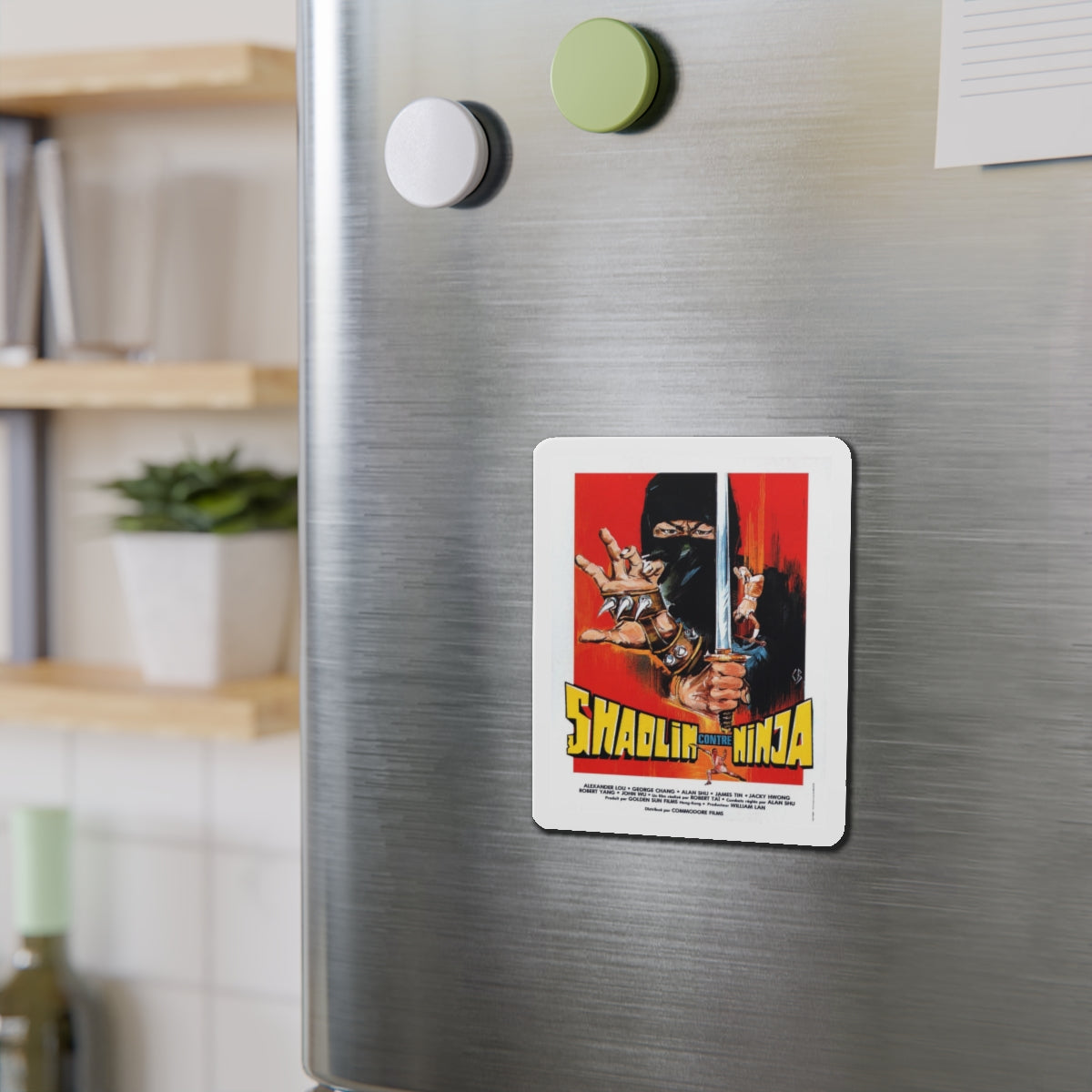 SHAOLIN VS NINJA 1983 Movie Poster - Refrigerator Magnet-The Sticker Space