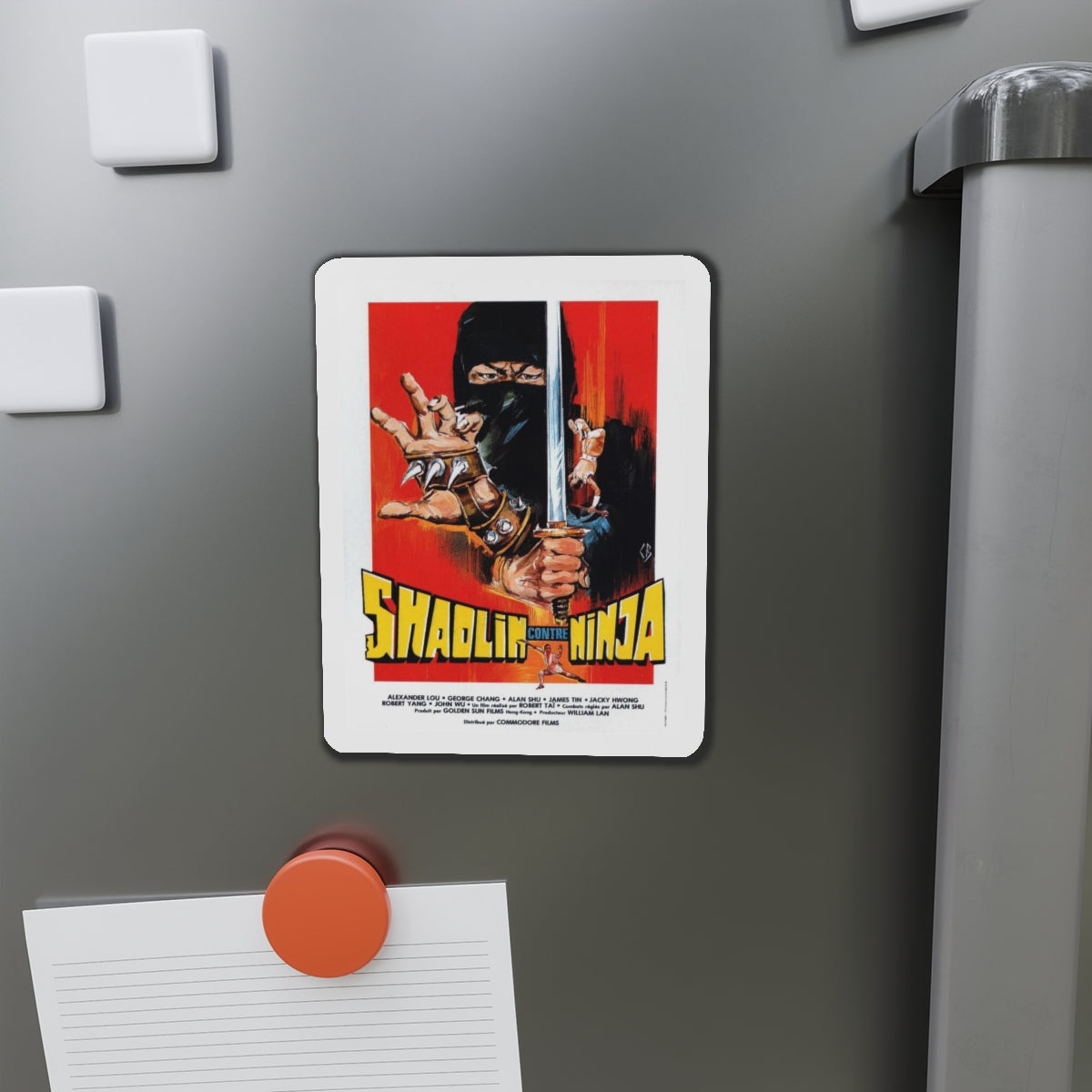 SHAOLIN VS NINJA 1983 Movie Poster - Refrigerator Magnet-The Sticker Space