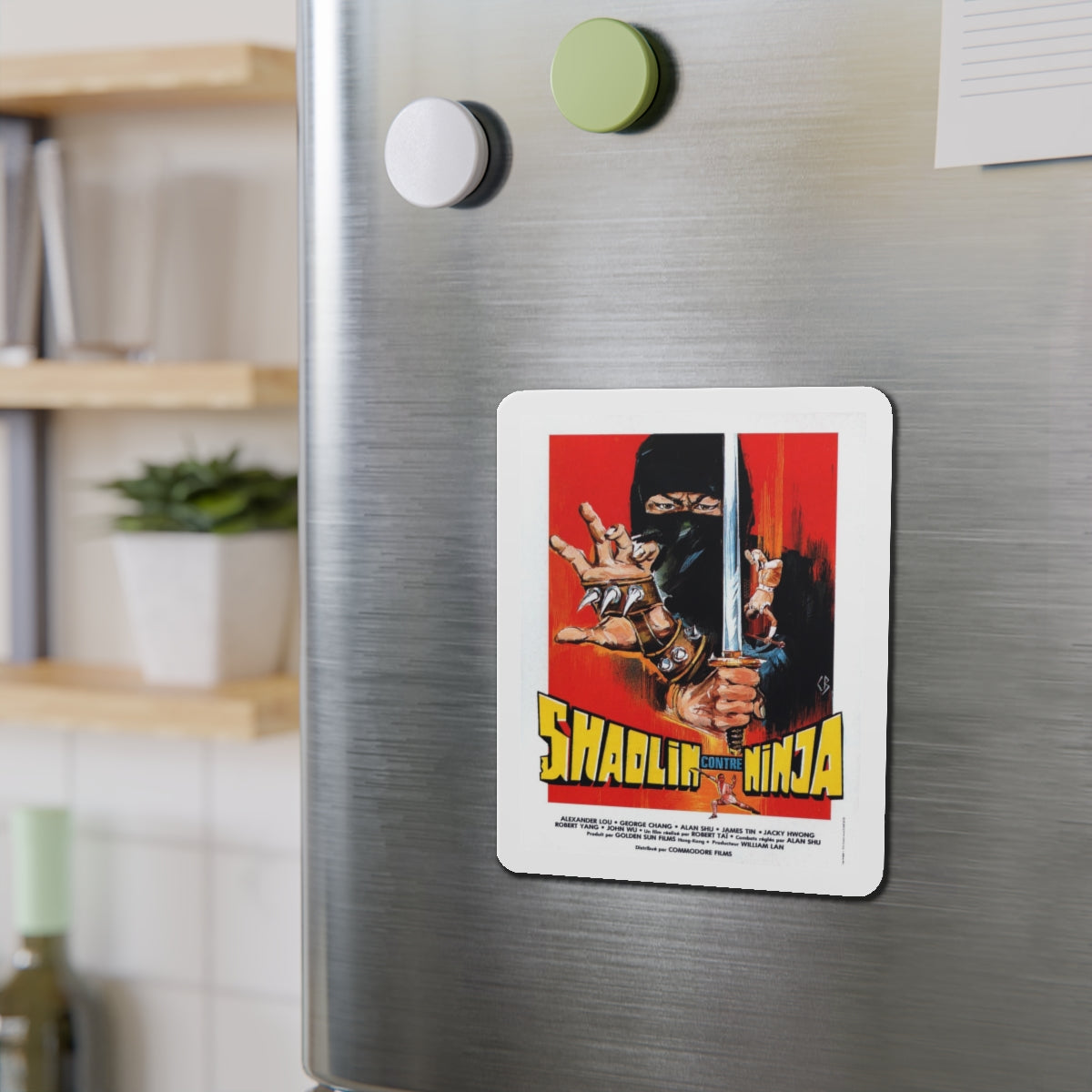 SHAOLIN VS NINJA 1983 Movie Poster - Refrigerator Magnet-The Sticker Space