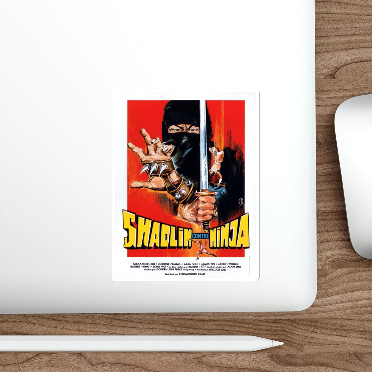 SHAOLIN VS NINJA 1983 Movie Poster STICKER Vinyl Die-Cut Decal-The Sticker Space