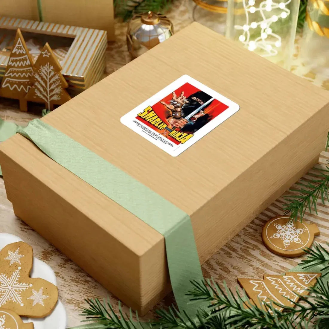 SHAOLIN VS NINJA 1983 Movie Poster - STICKER Vinyl Kiss-Cut Decal - The Sticker Space