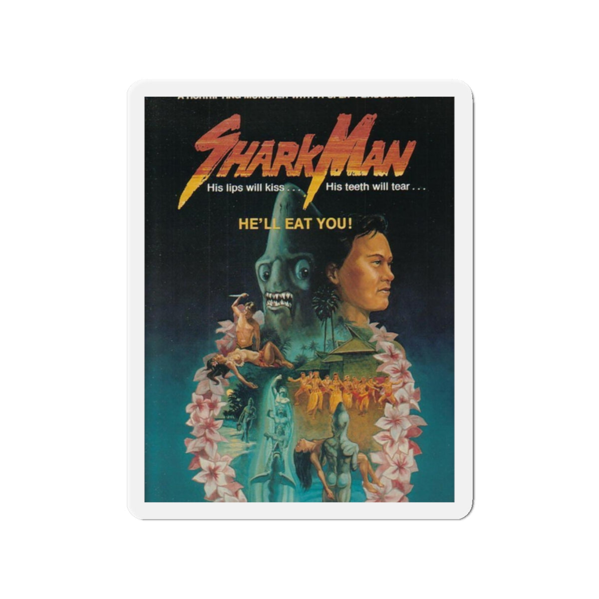 SHARKMAN (UNRELEASED) Movie Poster - Refrigerator Magnet-2" x 2"-The Sticker Space