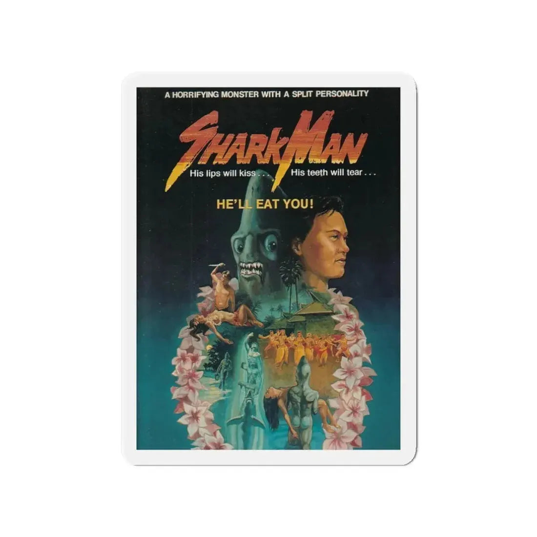 SHARKMAN (UNRELEASED) Movie Poster - Refrigerator Magnet 3 Inch - The Sticker Space