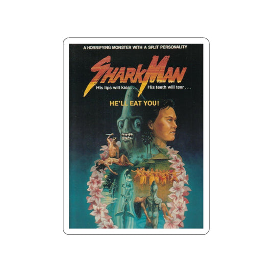 SHARKMAN (UNRELEASED) Movie Poster STICKER Vinyl Die-Cut Decal-White-The Sticker Space