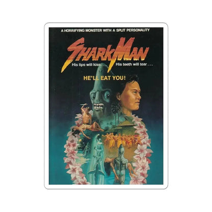 SHARKMAN (UNRELEASED) Movie Poster - STICKER Vinyl Kiss-Cut Decal 4 Inch White - The Sticker Space