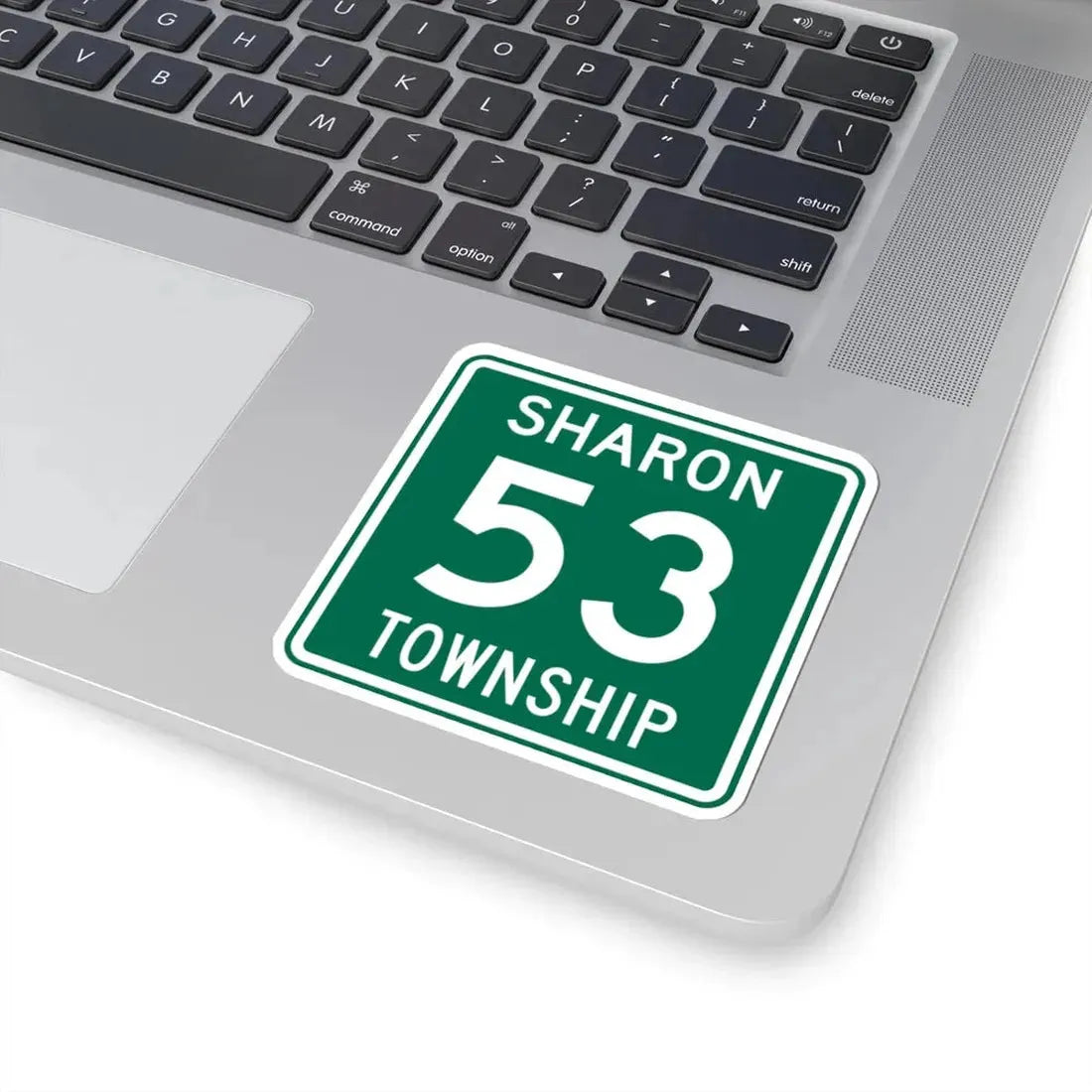 Sharon Township Route 53 Medina County Ohio (Ohio) (Road Sign) STICKER Vinyl Kiss-Cut Decal - The Sticker Space