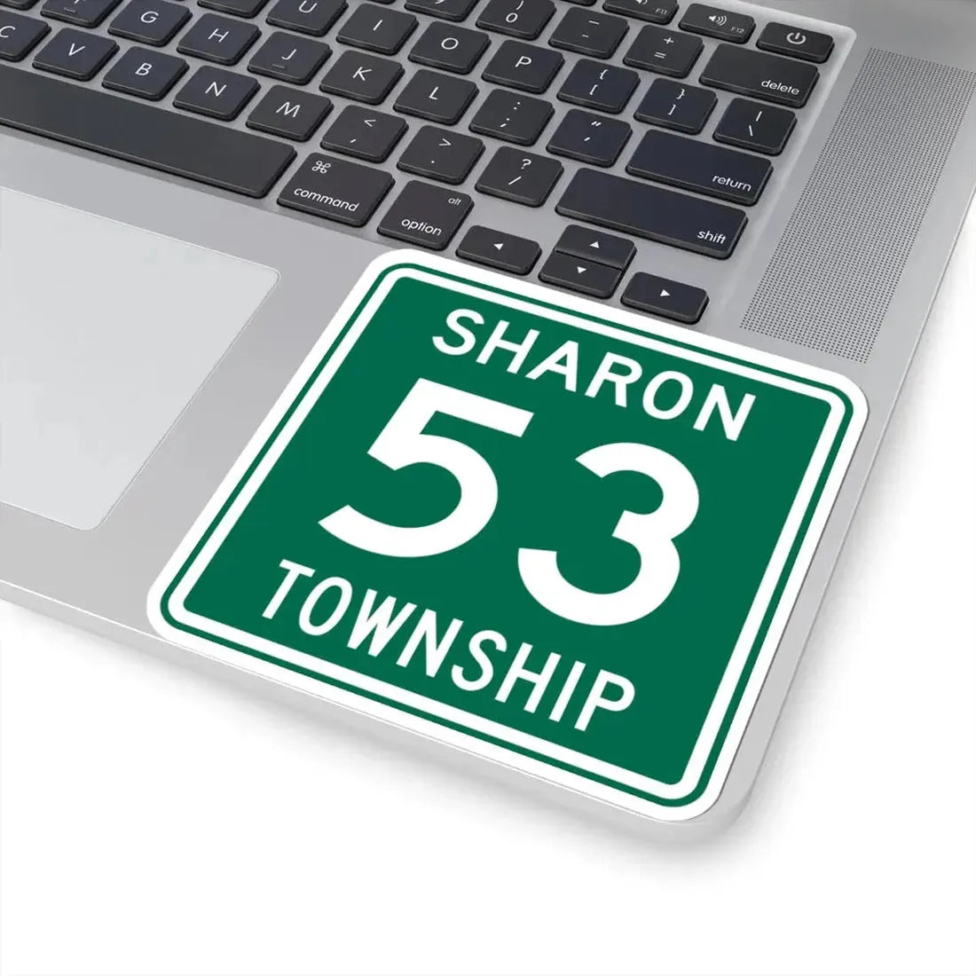 Sharon Township Route 53 Medina County Ohio (Ohio) (Road Sign) STICKER Vinyl Kiss-Cut Decal - The Sticker Space