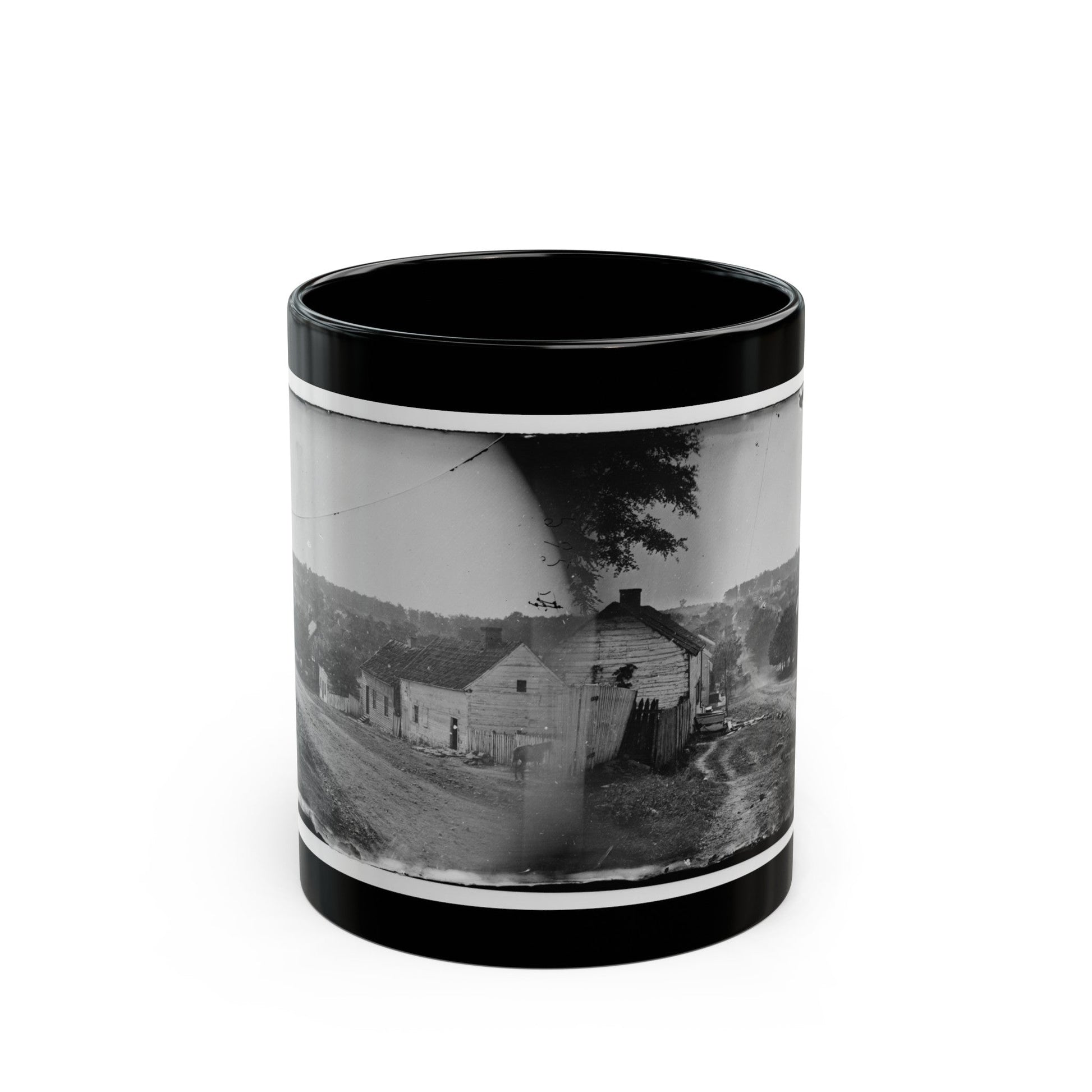 Sharpsburg, Md. Principal Street (U.S. Civil War) Black Coffee Mug-11oz-The Sticker Space