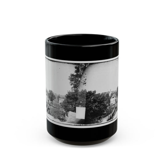 Sharpsburg, Md. View With Episcopal Church In Distance (U.S. Civil War) Black Coffee Mug-15oz-The Sticker Space