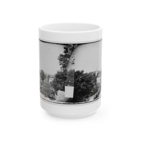 Sharpsburg, Md. View With Episcopal Church In Distance (U.S. Civil War) White Coffee Mug-15oz-The Sticker Space