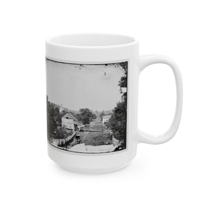 Sharpsburg, Md. View With Episcopal Church In Distance (U.S. Civil War) White Coffee Mug-The Sticker Space