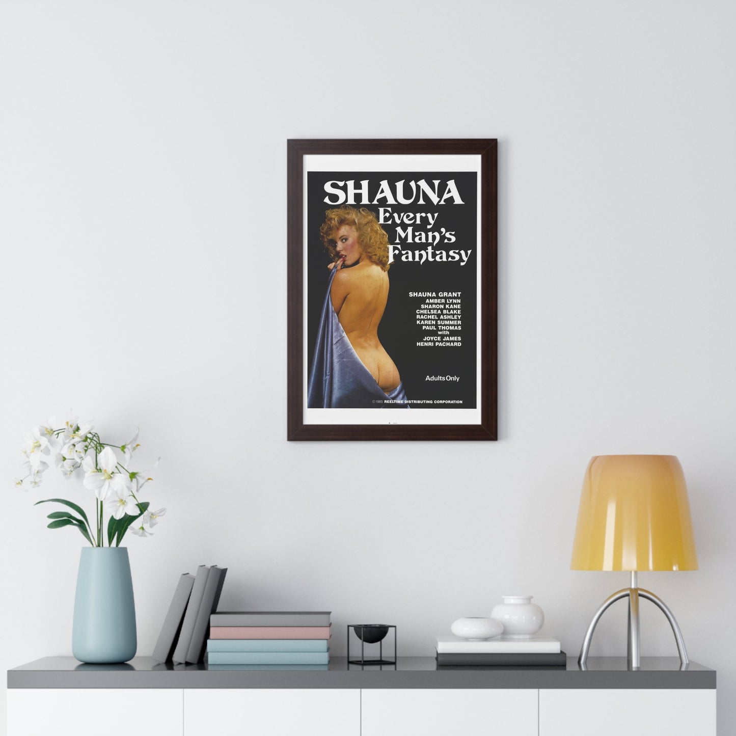 SHAUNA EVERY MAN'S FANTASY 1985 - Framed Movie Poster-The Sticker Space