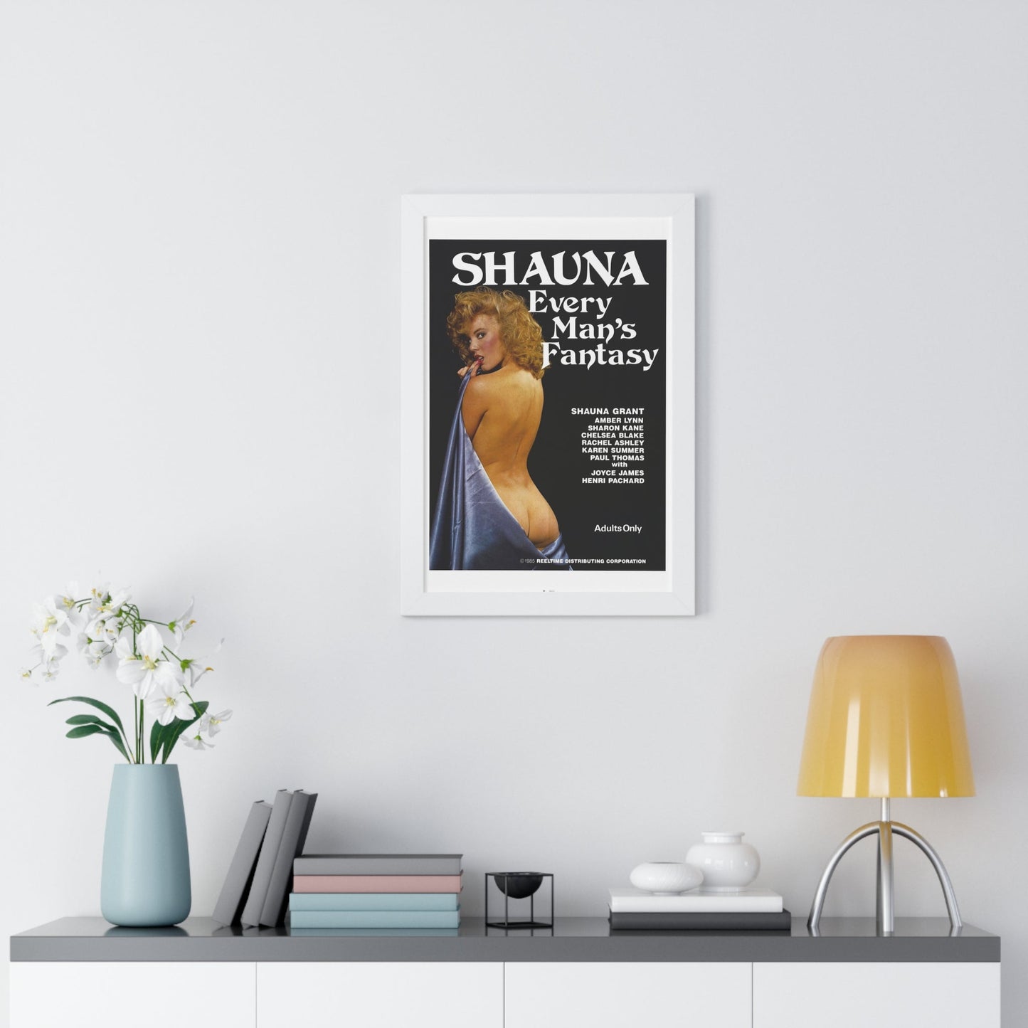 SHAUNA EVERY MAN'S FANTASY 1985 - Framed Movie Poster-The Sticker Space