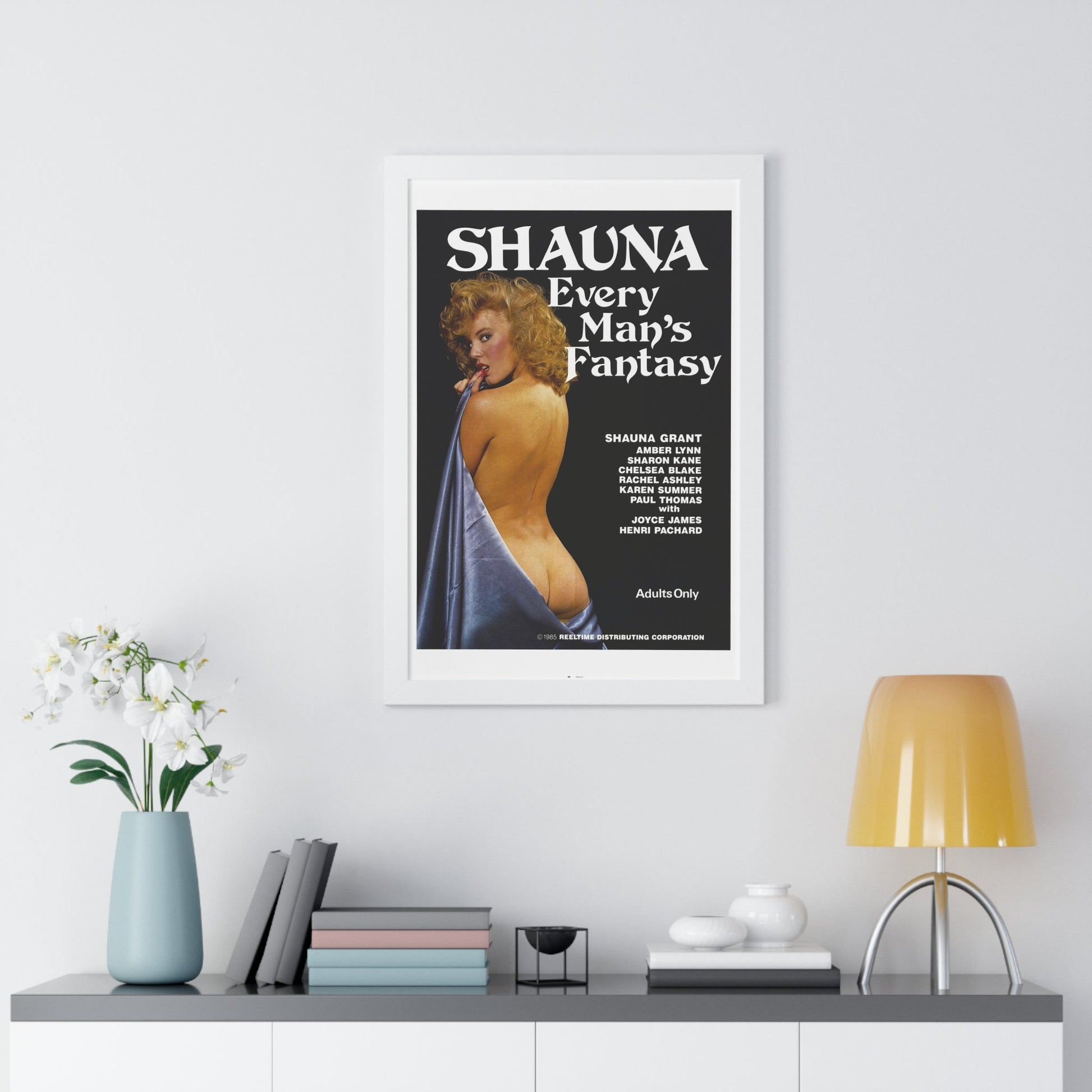 SHAUNA EVERY MAN'S FANTASY 1985 - Framed Movie Poster-The Sticker Space