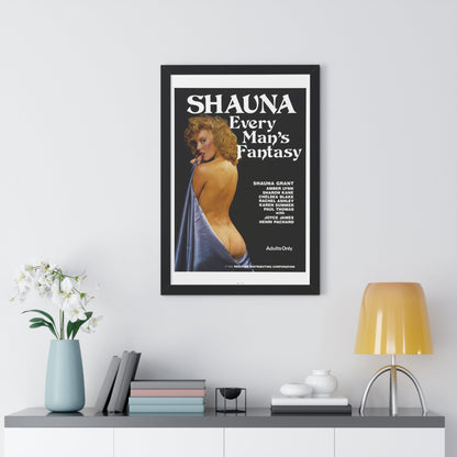 SHAUNA EVERY MAN'S FANTASY 1985 - Framed Movie Poster-The Sticker Space