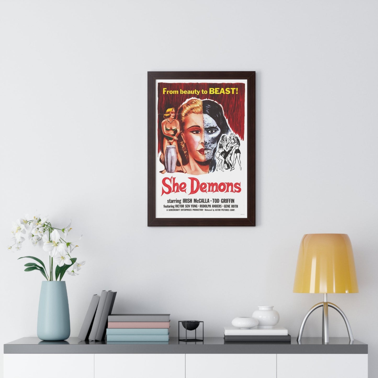 SHE DEMONS 1958 - Framed Movie Poster-The Sticker Space