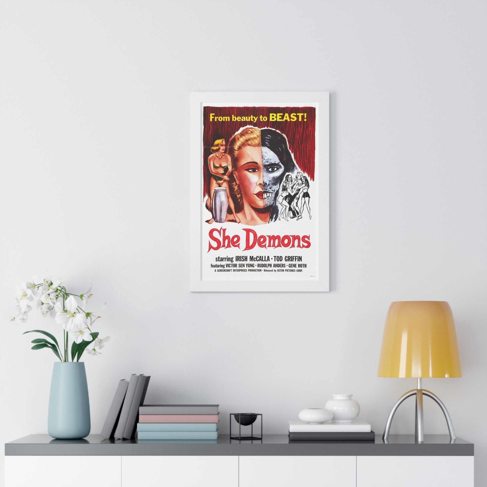 SHE DEMONS 1958 - Framed Movie Poster-The Sticker Space