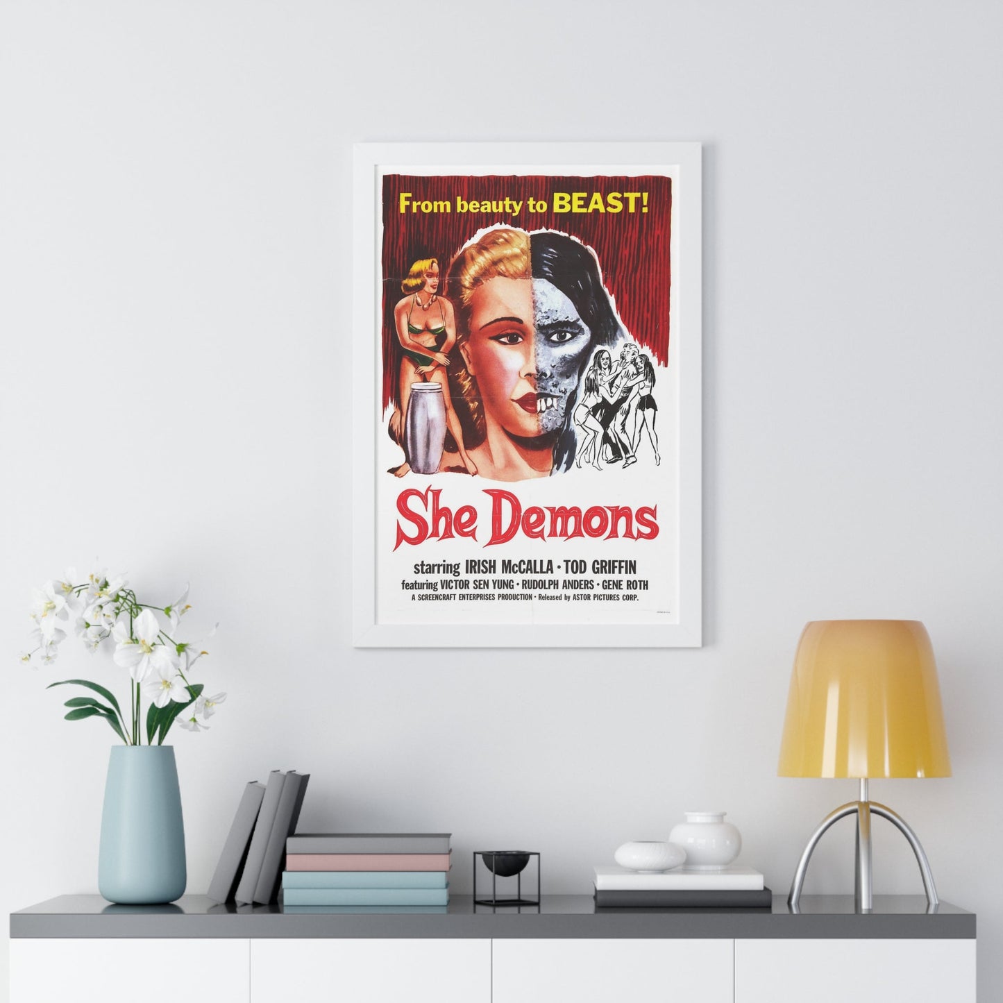 SHE DEMONS 1958 - Framed Movie Poster-The Sticker Space